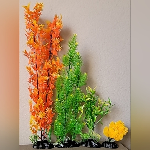 New! TOPFIN Underwater Worlds Large Aquarium Plants Value Pack of 4 - Picture 3 of 9